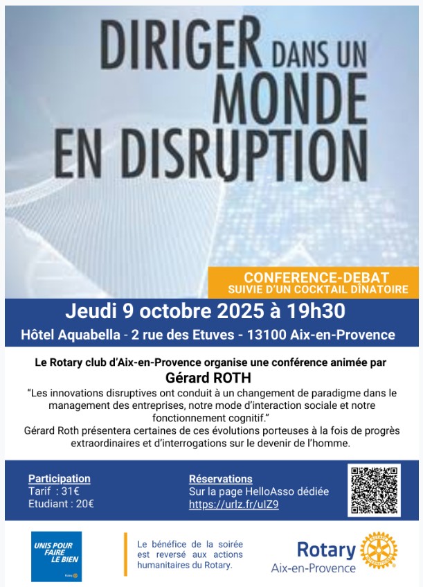 Conf&eacute;rence de G&eacute;rard ROTH